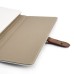 Snap-Button Wallet Style Folio Stand Leather Case For iPad 2 / 3 / 4 - White