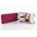 Soft Leather Flip Vertical Case For iPhone 4/4S -Magenta