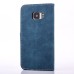 Soft PU Leather Stand Case with Rotated Card Slot for Samsung  Galaxy S7 G930 - Blue