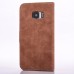 Soft PU Leather Stand Case with Rotated Card Slot for Samsung  Galaxy S7 G930 - Brown