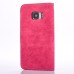 Soft PU Leather Stand Case with Rotated Card Slot for Samsung  Galaxy S7 G930 - Magenta