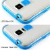 Soft Transparent Clear TPU LED Flash Incoming Call Blink Back Case Cover For Samsung Galaxy S5 G900 - Blue