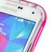 Soft Transparent Clear TPU LED Flash Incoming Call Blink Back Case Cover For Samsung Galaxy S5 G900 - Magenta