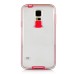 Soft Transparent Clear TPU LED Flash Incoming Call Blink Back Case Cover For Samsung Galaxy S5 G900 - Red