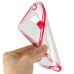 Soft Transparent Clear TPU LED Flash Incoming Call Blink Back Case Cover For Samsung Galaxy S5 G900 - Red