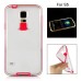 Soft Transparent Clear TPU LED Flash Incoming Call Blink Back Case Cover For Samsung Galaxy S5 G900 - Red