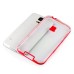 Soft Transparent Clear TPU LED Flash Incoming Call Blink Back Case Cover For Samsung Galaxy S5 G900 - Red