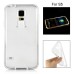 Soft Transparent Clear TPU LED Flash Incoming Call Blink Back Case Cover For Samsung Galaxy S5 G900 - White