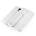 Soft Transparent Clear TPU LED Flash Incoming Call Blink Back Case Cover For Samsung Galaxy S5 G900 - White