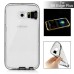 Soft Transparent Clear TPU LED Flash Incoming Call Blink Back Case Cover For Samsung Galaxy S6 Edge Plus - Black