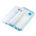 Soft Transparent Clear TPU LED Flash Incoming Call Blink Back Case Cover For Samsung Galaxy S6 Edge Plus - Blue