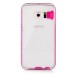 Soft Transparent Clear TPU LED Flash Incoming Call Blink Back Case Cover For Samsung Galaxy S6 Edge Plus - Magenta