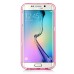 Soft Transparent Clear TPU LED Flash Incoming Call Blink Back Case Cover For Samsung Galaxy S6 Edge Plus - Magenta