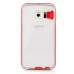 Soft Transparent Clear TPU LED Flash Incoming Call Blink Back Case Cover For Samsung Galaxy S6 Edge Plus - Red