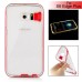 Soft Transparent Clear TPU LED Flash Incoming Call Blink Back Case Cover For Samsung Galaxy S6 Edge Plus - Red