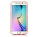 Soft Transparent Clear TPU LED Flash Incoming Call Blink Back Case Cover For Samsung Galaxy S6 Edge Plus - Red