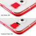 Soft Transparent Clear TPU LED Flash Incoming Call Blink Back Case Cover For Samsung Galaxy S6 Edge Plus - Red