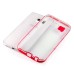 Soft Transparent Clear TPU LED Flash Incoming Call Blink Back Case Cover For Samsung Galaxy S6 Edge Plus - Red