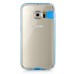 Soft Transparent Clear TPU LED Flash Incoming Call Blink Back Case Cover For Samsung Galaxy S6 G920 - Blue