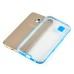 Soft Transparent Clear TPU LED Flash Incoming Call Blink Back Case Cover For Samsung Galaxy S6 G920 - Blue