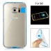 Soft Transparent Clear TPU LED Flash Incoming Call Blink Back Case Cover For Samsung Galaxy S6 G920 - Blue