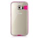 Soft Transparent Clear TPU LED Flash Incoming Call Blink Back Case Cover For Samsung Galaxy S6 G920 - Magenta