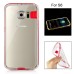 Soft Transparent Clear TPU LED Flash Incoming Call Blink Back Case Cover For Samsung Galaxy S6 G920 - Red