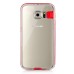 Soft Transparent Clear TPU LED Flash Incoming Call Blink Back Case Cover For Samsung Galaxy S6 G920 - Red