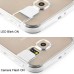 Soft Transparent Clear TPU LED Flash Incoming Call Blink Back Case Cover For Samsung Galaxy S6 G920 - White