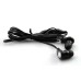 Soft Ultrathin Noodle Pattern Design Earphone With Call Answer Button For iPhone Cellphone - Black