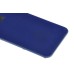 Solid Color Glass Back Cover Housing For iPhone 4S - Dark Blue