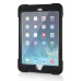 Solid Silicone Stand Case with Touch Screen Film for iPad Mini 1/2/3 - Black