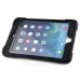 Solid Silicone Stand Case with Touch Screen Film for iPad Mini 1/2/3 - Black