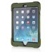 Solid Silicone Stand Case with Touch Screen Film for iPad Mini 1/2/3 - Camouflage Green