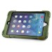 Solid Silicone Stand Case with Touch Screen Film for iPad Mini 1/2/3 - Camouflage Green