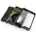 Solid Silicone Stand Case with Touch Screen Film for iPad Mini 1/2/3 - Camouflage Green