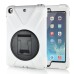 Solid Silicone Stand Case with Touch Screen Film for iPad Mini 1/2/3 - White