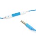 Stereo Headset Earphone with Volume Control and Mic - Blue