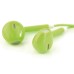 Stereo Headset Earphone with Volume Control and Mic - Green