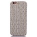 Stereo Rattan Plaited Hard Case Cover for iPhone 6 / 6s - Grey