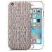 Stereo Rattan Plaited Hard Case Cover for iPhone 6 / 6s - Grey