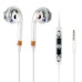 Stereo Sound Transparent Earphone with Microphone and Volume Control for iPhone