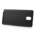 Straw Mat Texture Carbon Fiber Coated Battery Door Back Cover For Samsung Galaxy Note 3 N9000 N9005 N9006 - Black