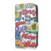 Street  Graffiti Built-in Wallet Leather Case Cover for iPhone 4/4S