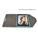 Stripe Cool Style Leather Case  Handbag For iPad 2 / 3 / 4 - Blue