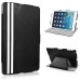 Stripe Pattern Leather Folio Stand Case Cover With Sleep Wake function for iPad Mini 1/2/3 - Black