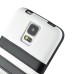 Stripes Design Soft TPU Phone Bag Case Back Cover For Samsung Galaxy S5 G900 - White