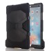 Strong Robot Silicone and Plastic Stand Defender Case with Touch Screen Film for iPad Pro 12.9 inch - Black