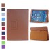 Style Folio Lychee Grain Leather Flip Stand Folding Case Cover With Wake / Sleep For iPad Air (iPad 5)