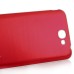 Stylish Brush Drawing Aluminum Back Cover For Samsung Galaxy Note 2 N7100 - Red